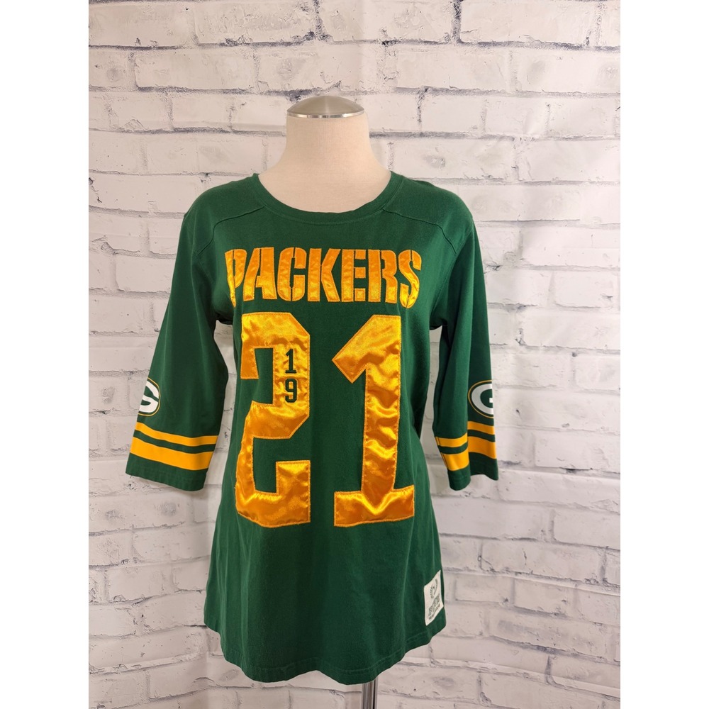 Victoria Secret PINK Green Bay Packers Jersey Shirt Y2K Vintage NFL Green Small